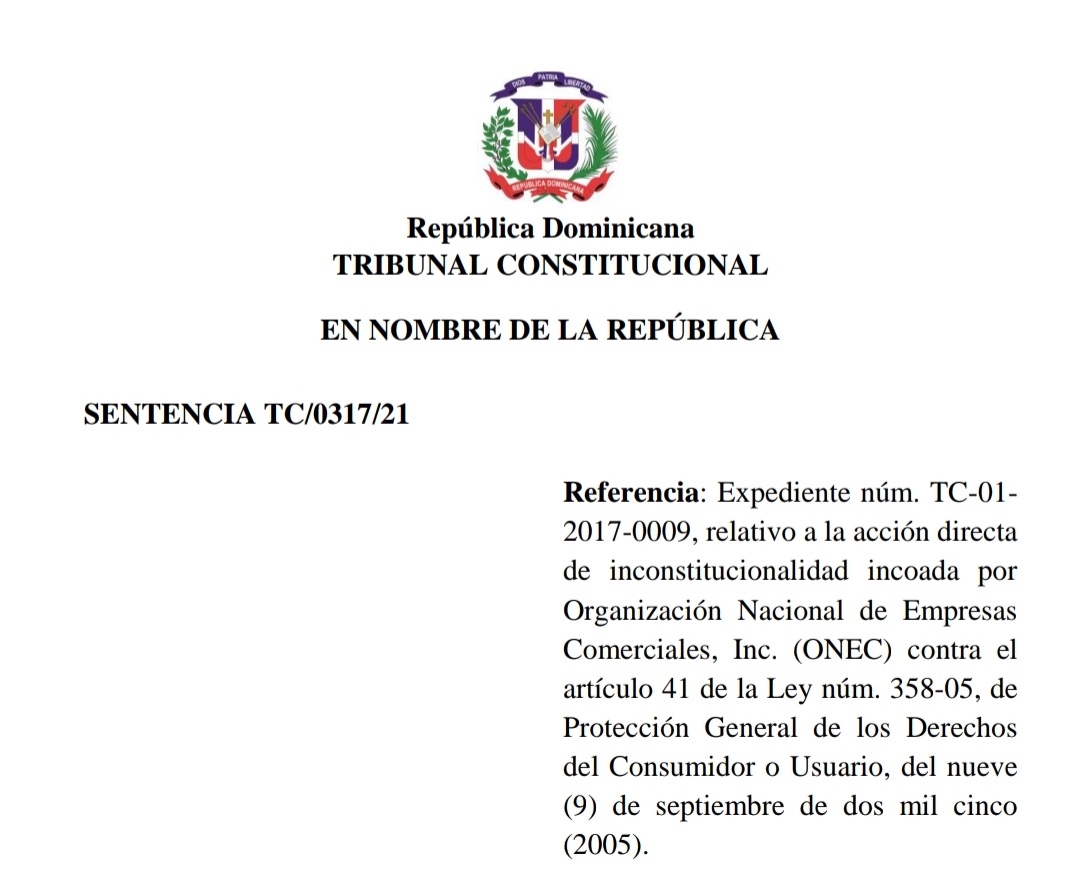 En este momento estás viendo Sentencia TC/0317/21: ¿es inconstitucionalidad un enunciado no normativo?